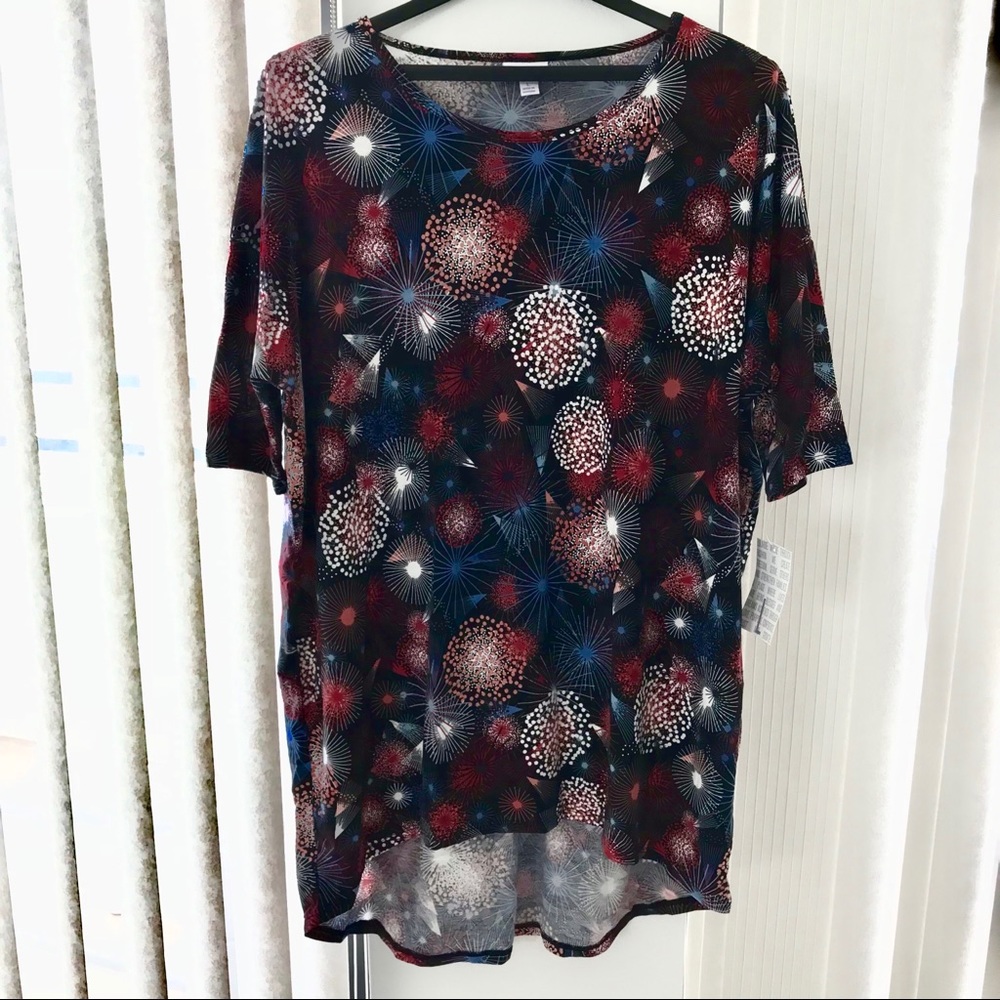 LULAROE Irma Fireworks Print